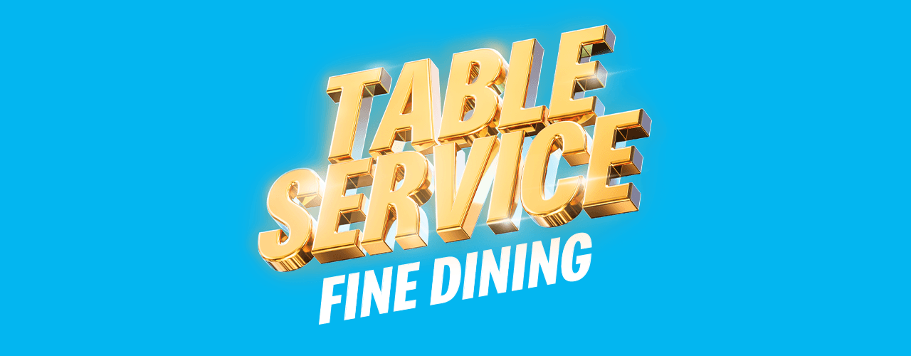 4. Table service fine dining