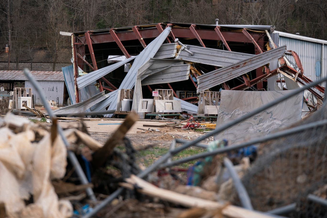 Devastation in North Carolina following Hurricane Helene in 2024