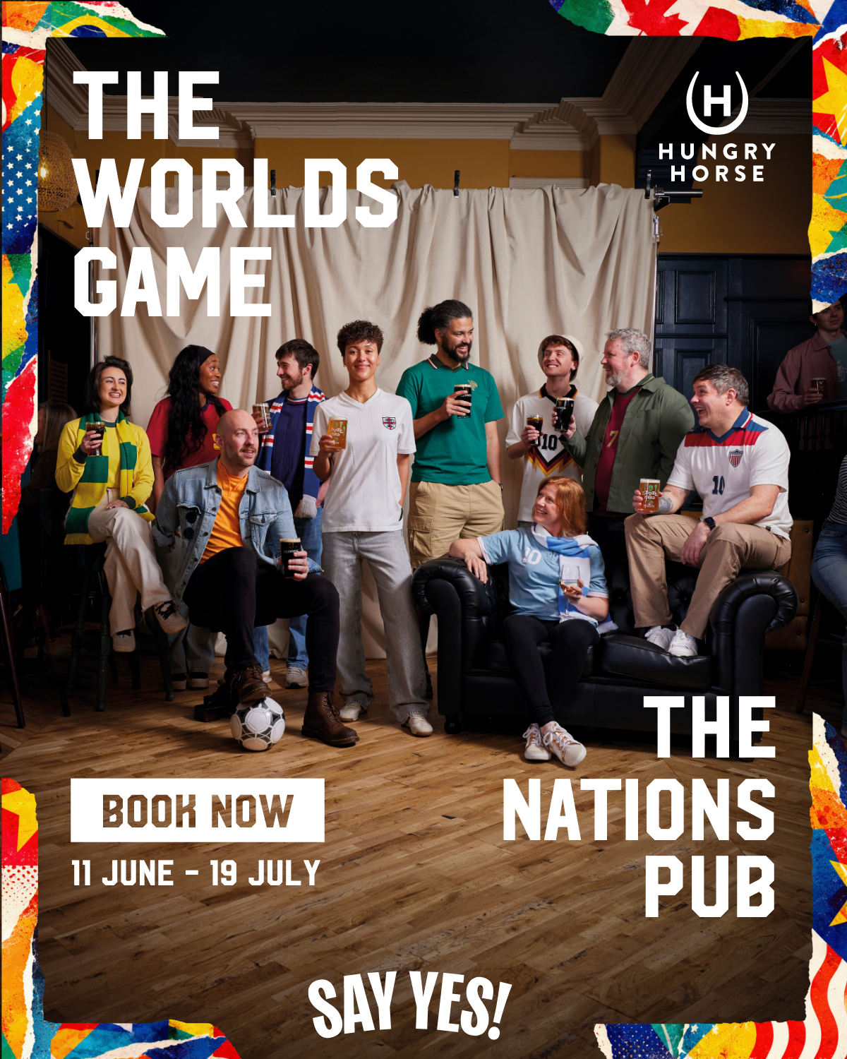 Watch International Football at your Hungry Horse from 11th June – 19th July