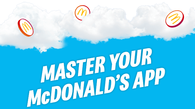 Bold headline text reads MASTER YOUR McDONALD'S APP