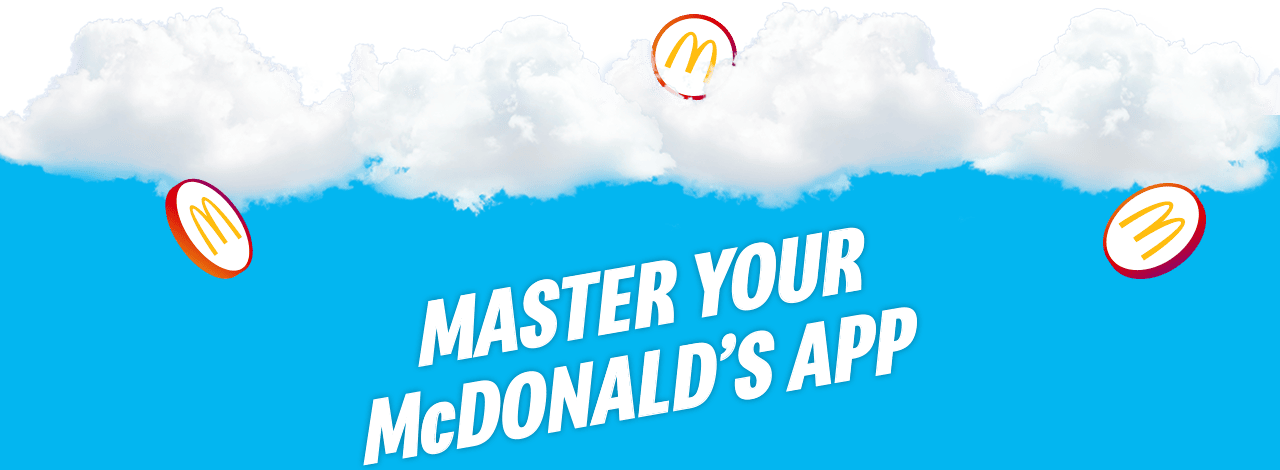 Bold headline text reads MASTER YOUR McDONALD'S APP