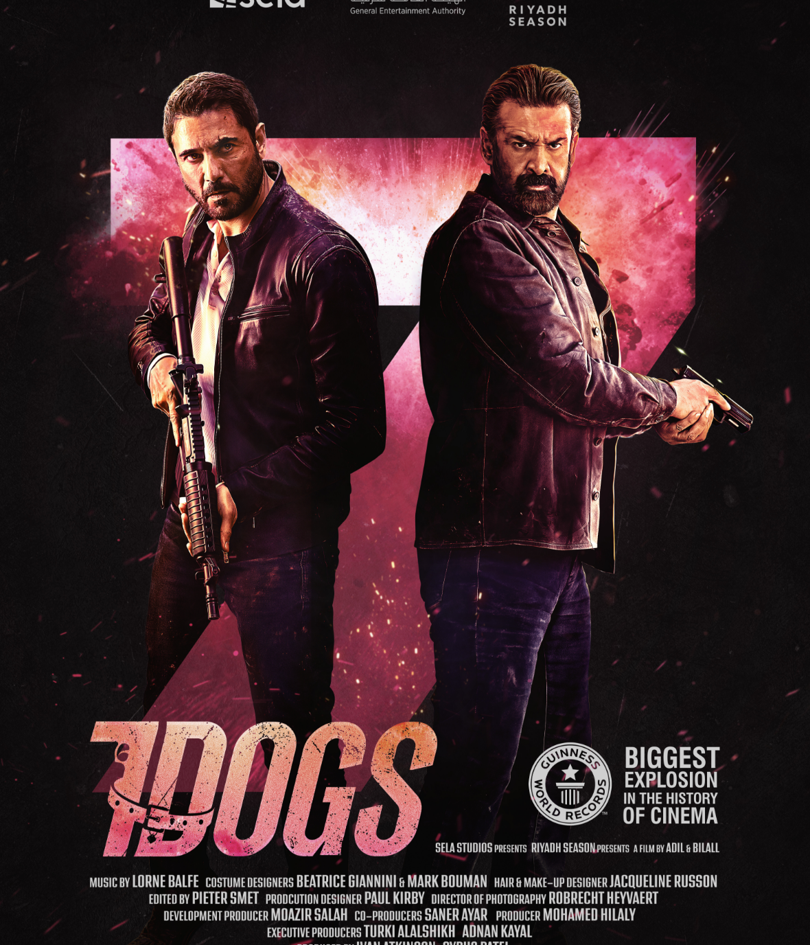 فيلم 7 Dogs أكشن وتشويق عالي، عن ضابط إنتربول يتعاون مع عضو سابق من عصابة 7 Dogs لإيقاف شبكة خطيرة. 