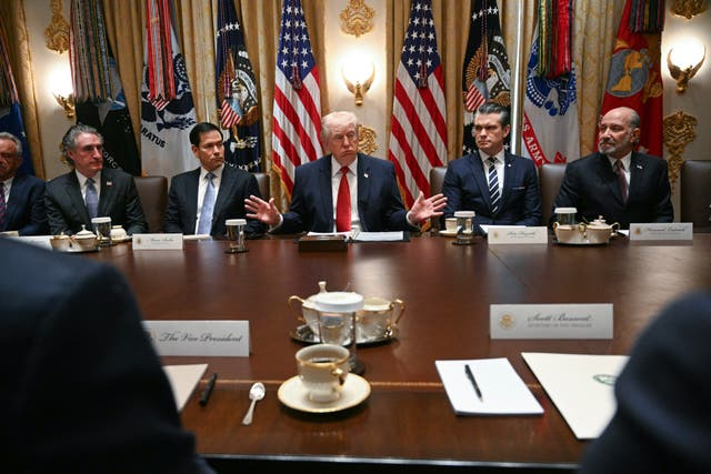Donald Trump and his Cabinet