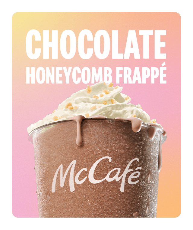 A chocolate honeycomb frapp&eacute;
