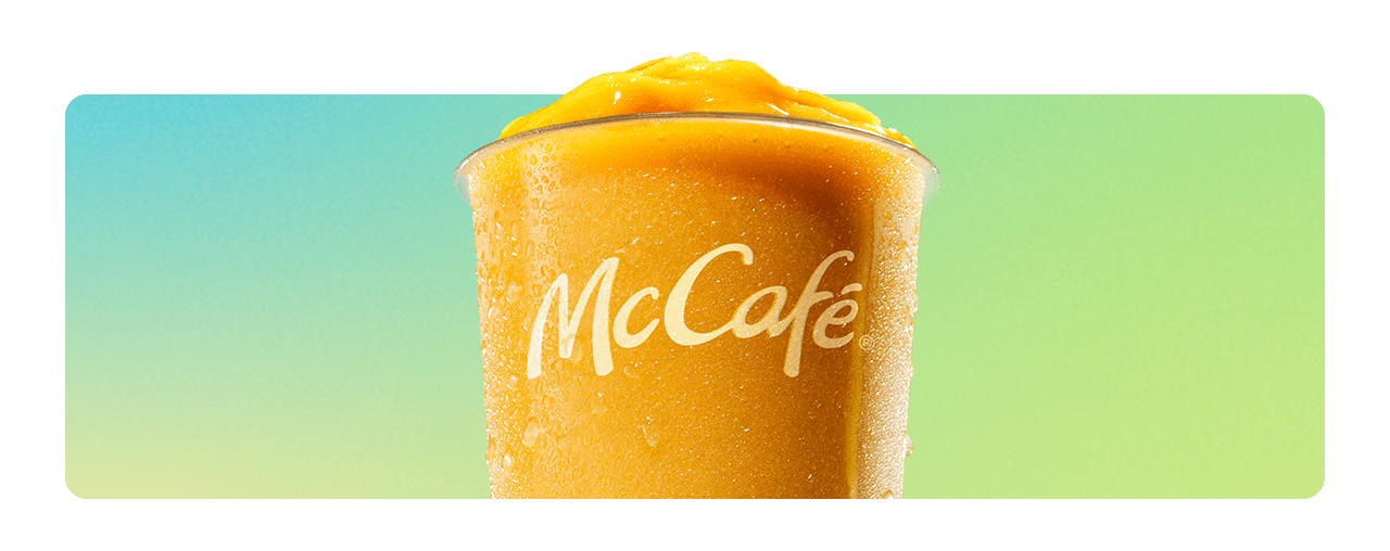 A McCaf&eacute; mango & pineapple smoothie