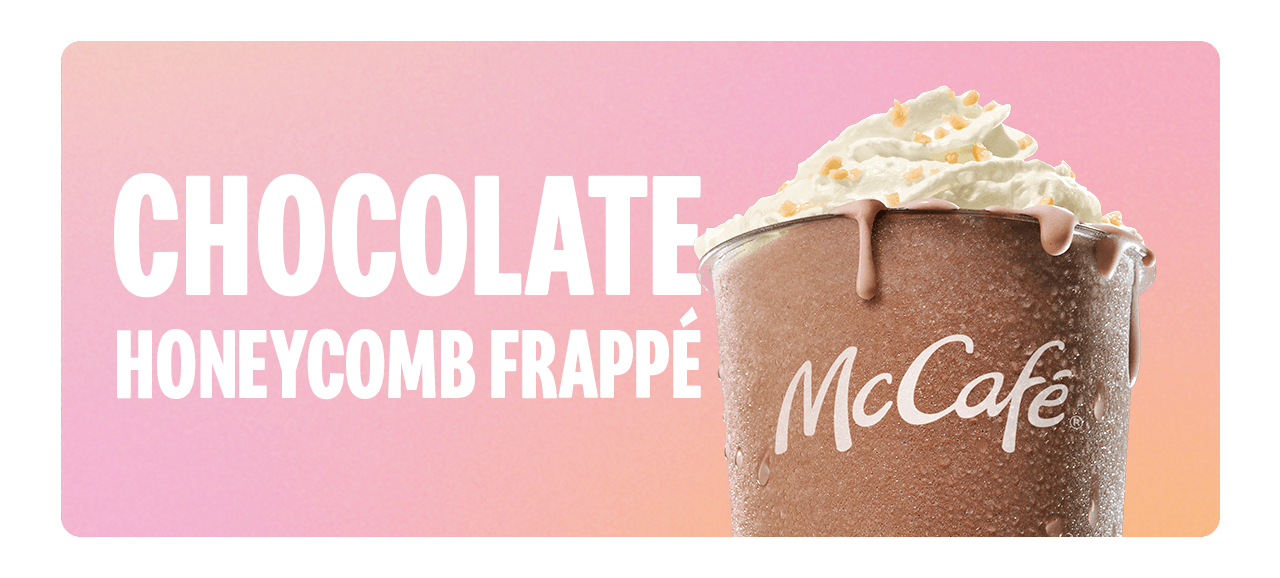 A chocolate honeycomb frapp&eacute;