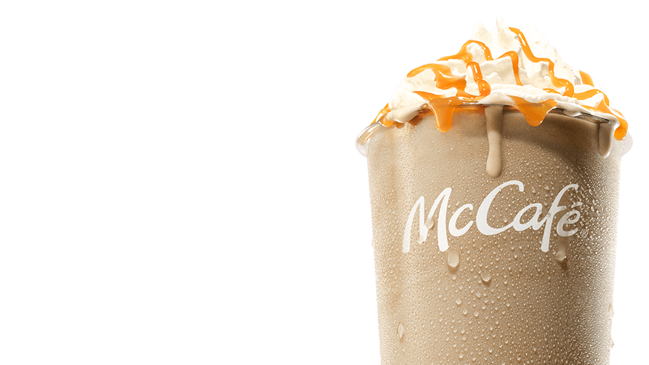 Iced caramel frapp&eacute;