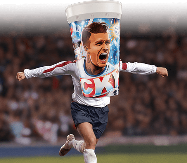 The David Beckham collectible cup