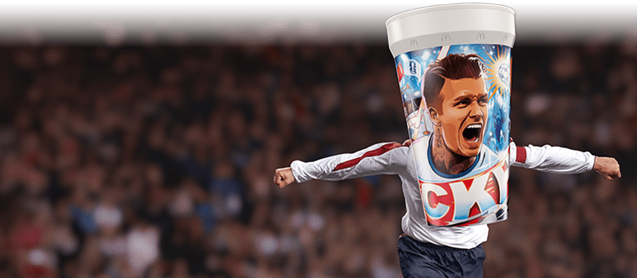 The David Beckham collectible cup