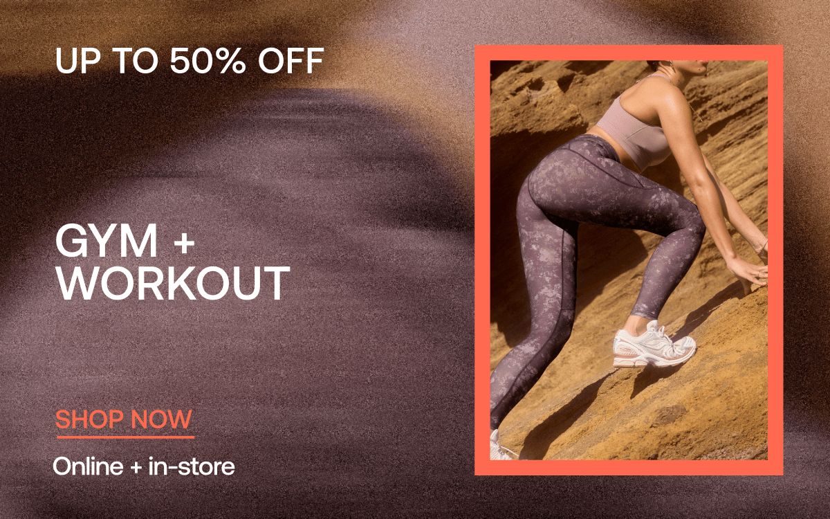 Up to 50% off gym + workout