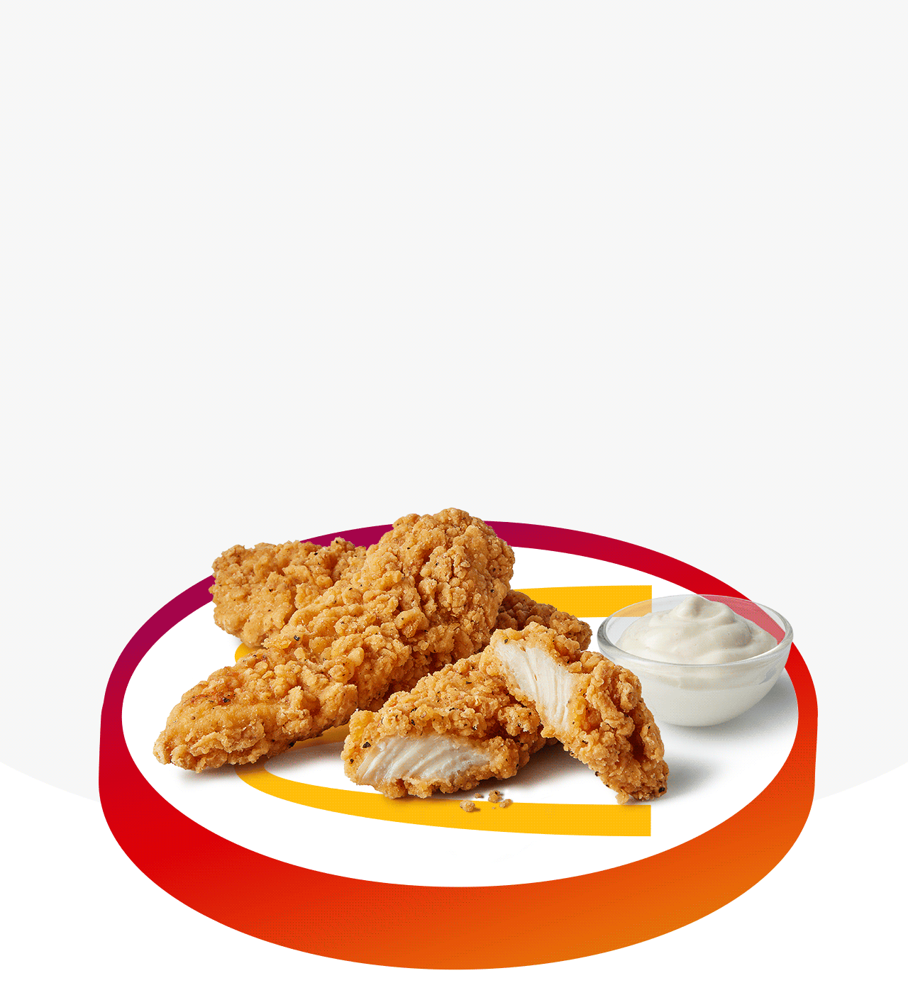 3 delicious McDonald's Chicken Selects, bold text reads 'Tomorrow's exclusive deal, 2.49 3 Chicken Selects'