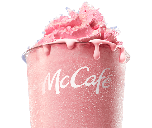 Strawberry Candyfloss Frappe