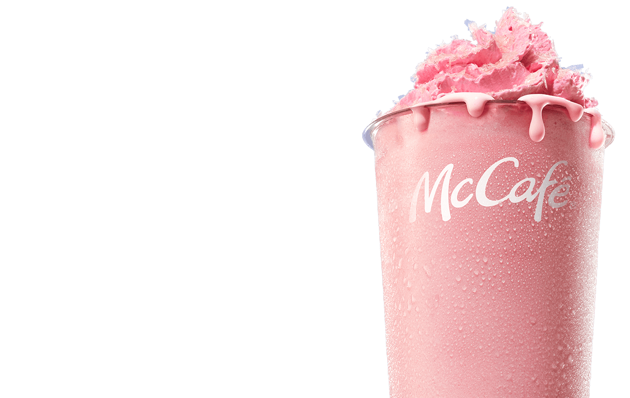 Strawberry Candyfloss Frappe