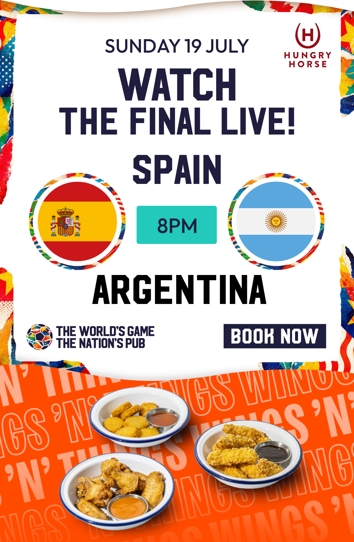 Book for Spain vs Argentina