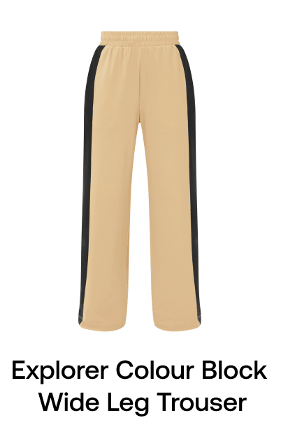 Explorer Colour Block Wide Leg Trouser
