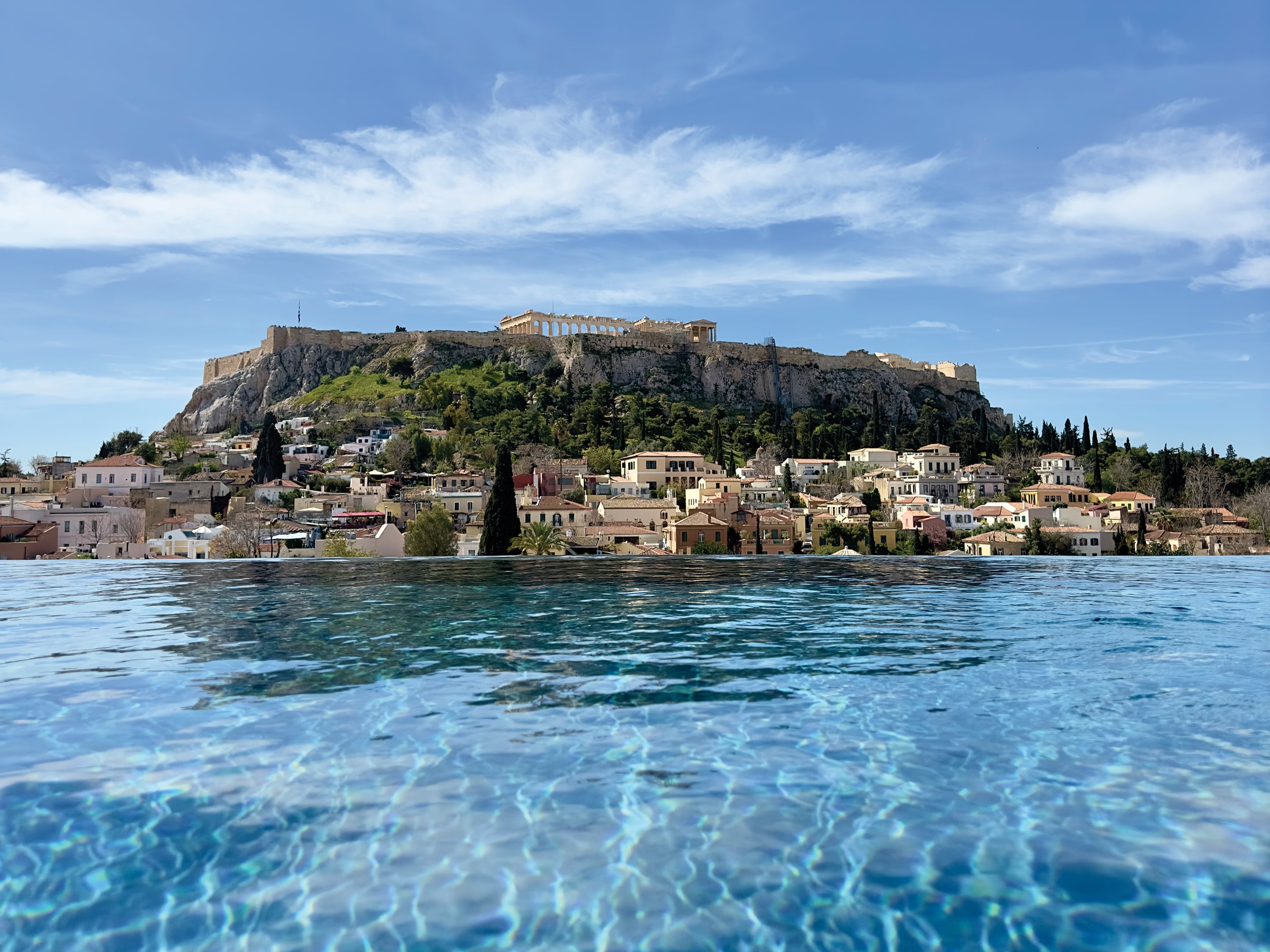 Rooftop pool at The Dolli in Athens