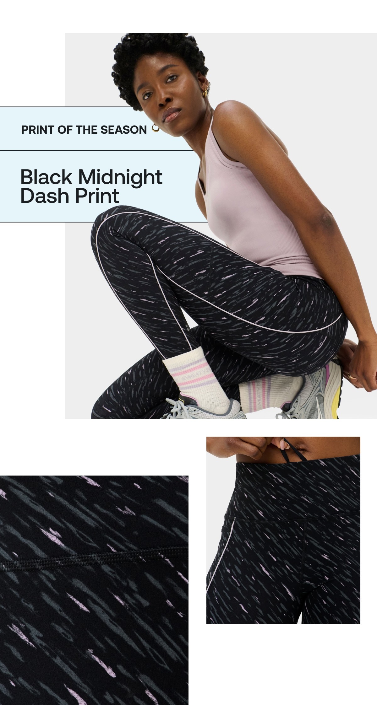 PRINT OF THE SEASON | Black Midnight Dash Print