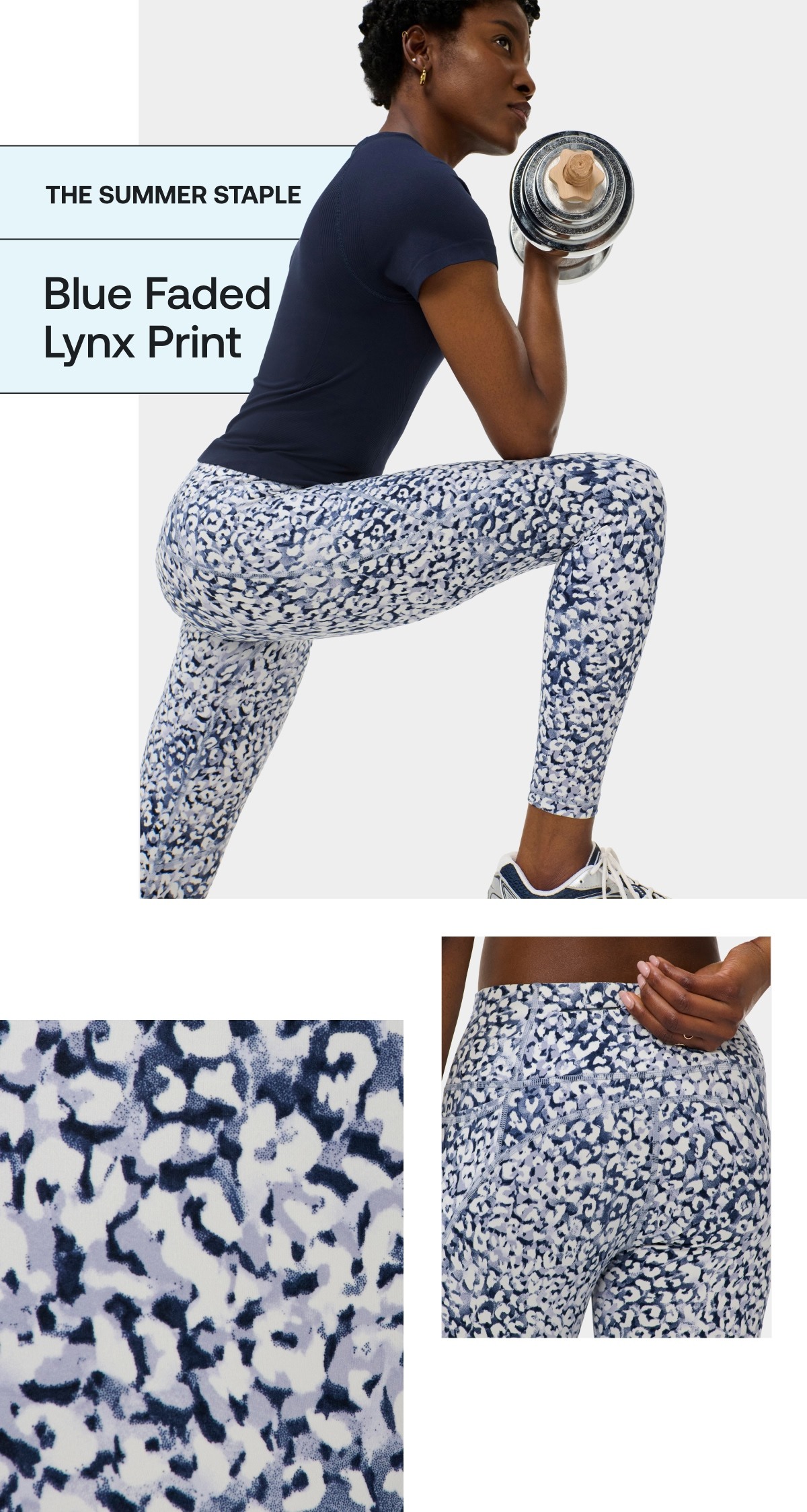THE SUMMER STAPLE | Blue Faded Lynx Print