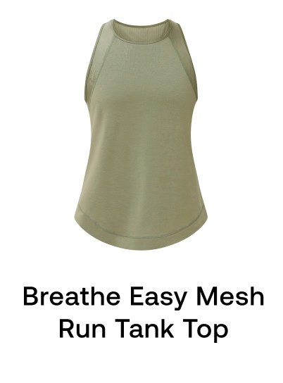 Breathe Easy Mesh Run Tank Top