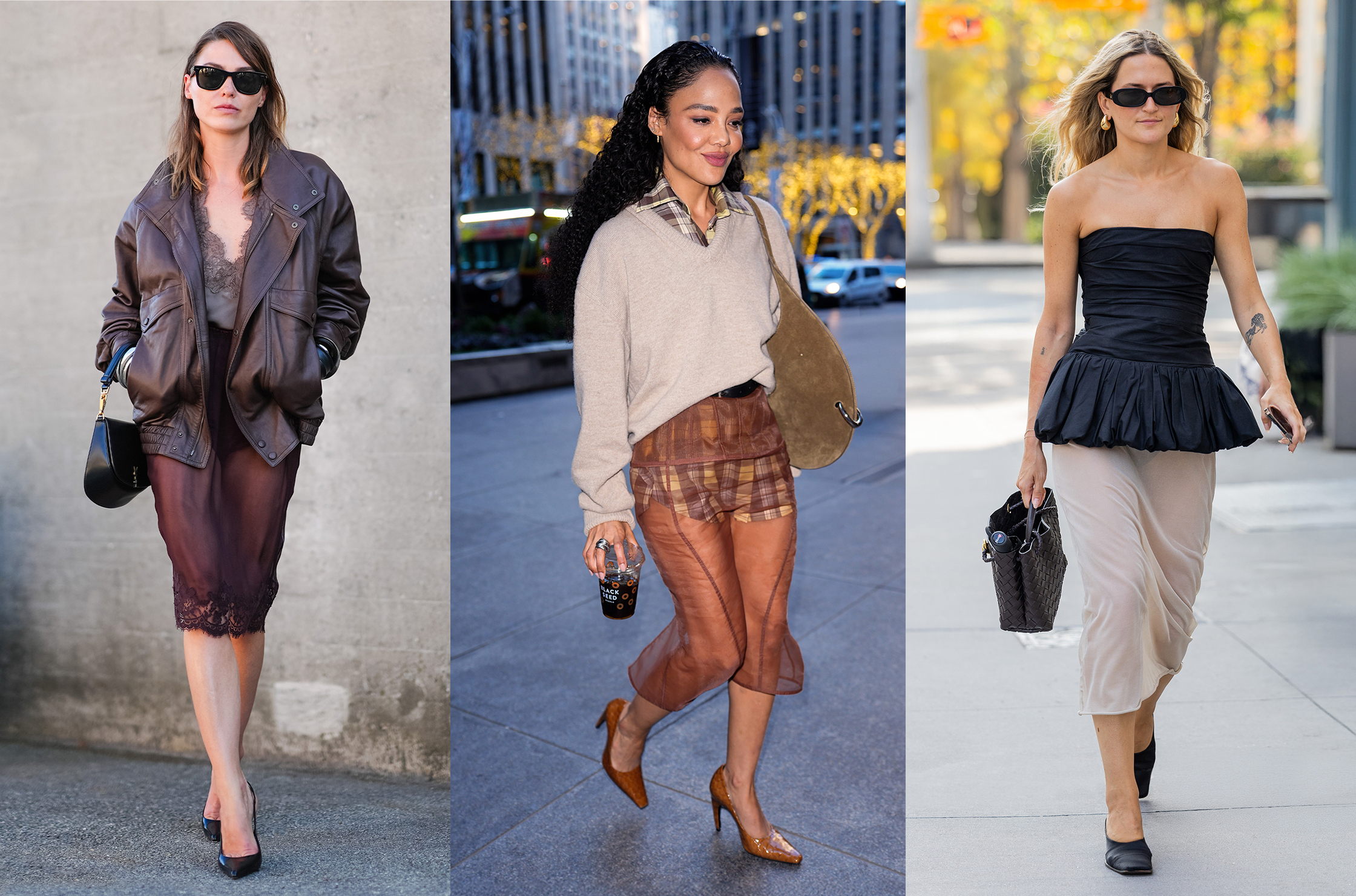 How To Style A Sheer Skirt Like The Fashion Set