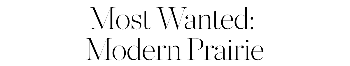 Most Wanted: Modern Praire