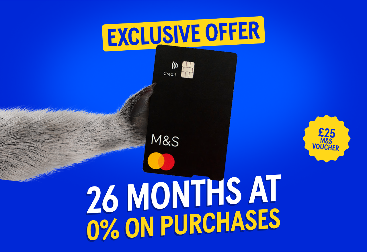 Exclusive offer: £25 M&S voucher when you take out a M&S Purchase Plus credit card