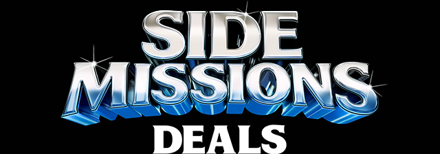 Bold text reads SIDE MISSIONS DEALS
