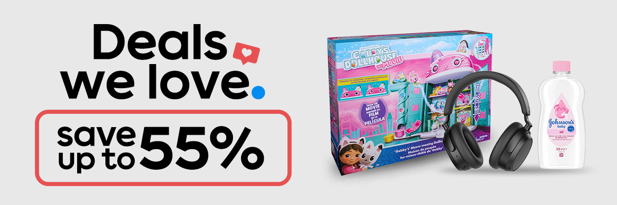 Deals we love | Save up to 55%