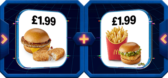 &pound;1.99 Sausage Sandwich + Hash Brown or Mayo Chicken + Medium Fries