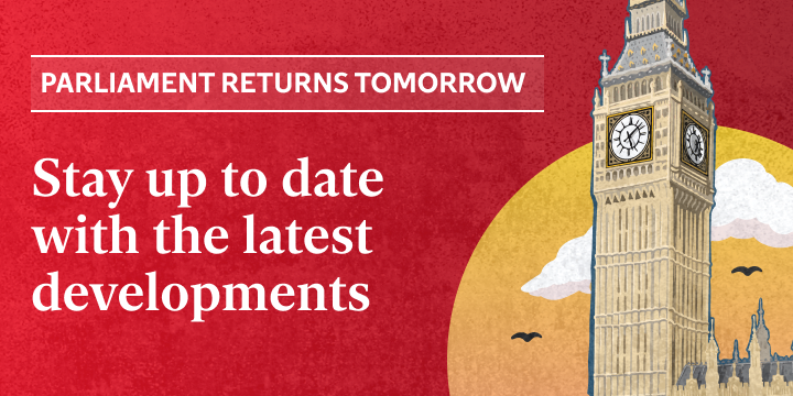 Parliament returns tomorrow
