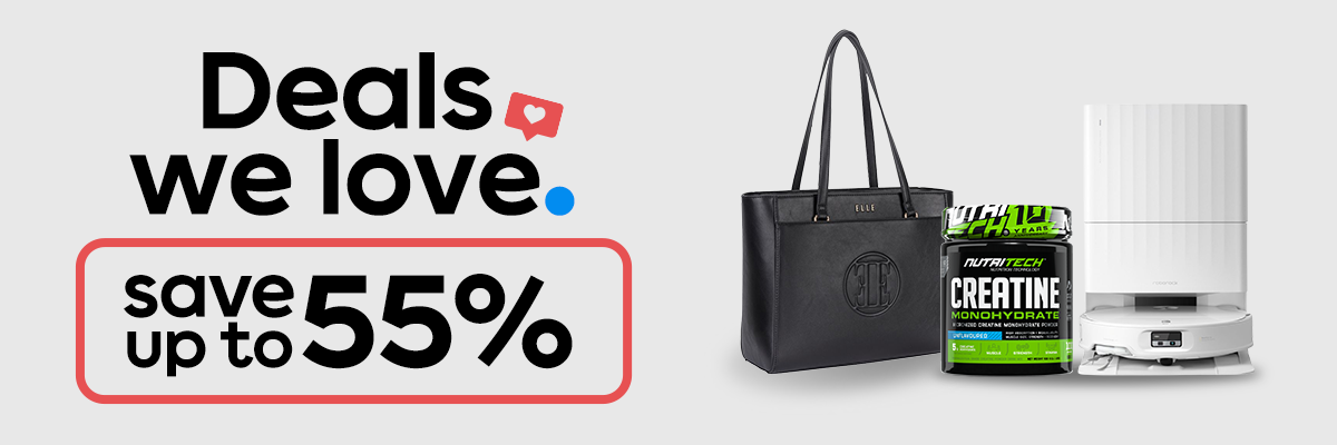 Deals we love | Save up to 55%