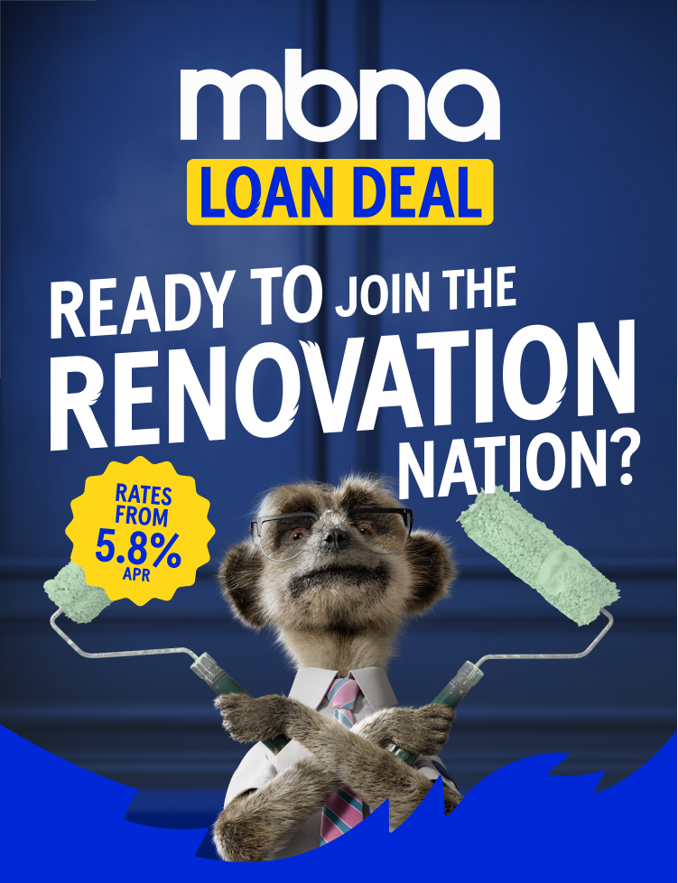 MBNA Loan. Rates from 5.8% APR.
