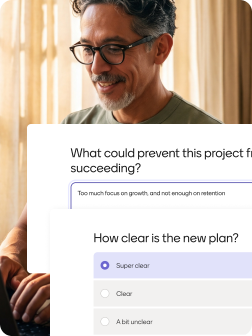 Screenshot of a Menti Live question