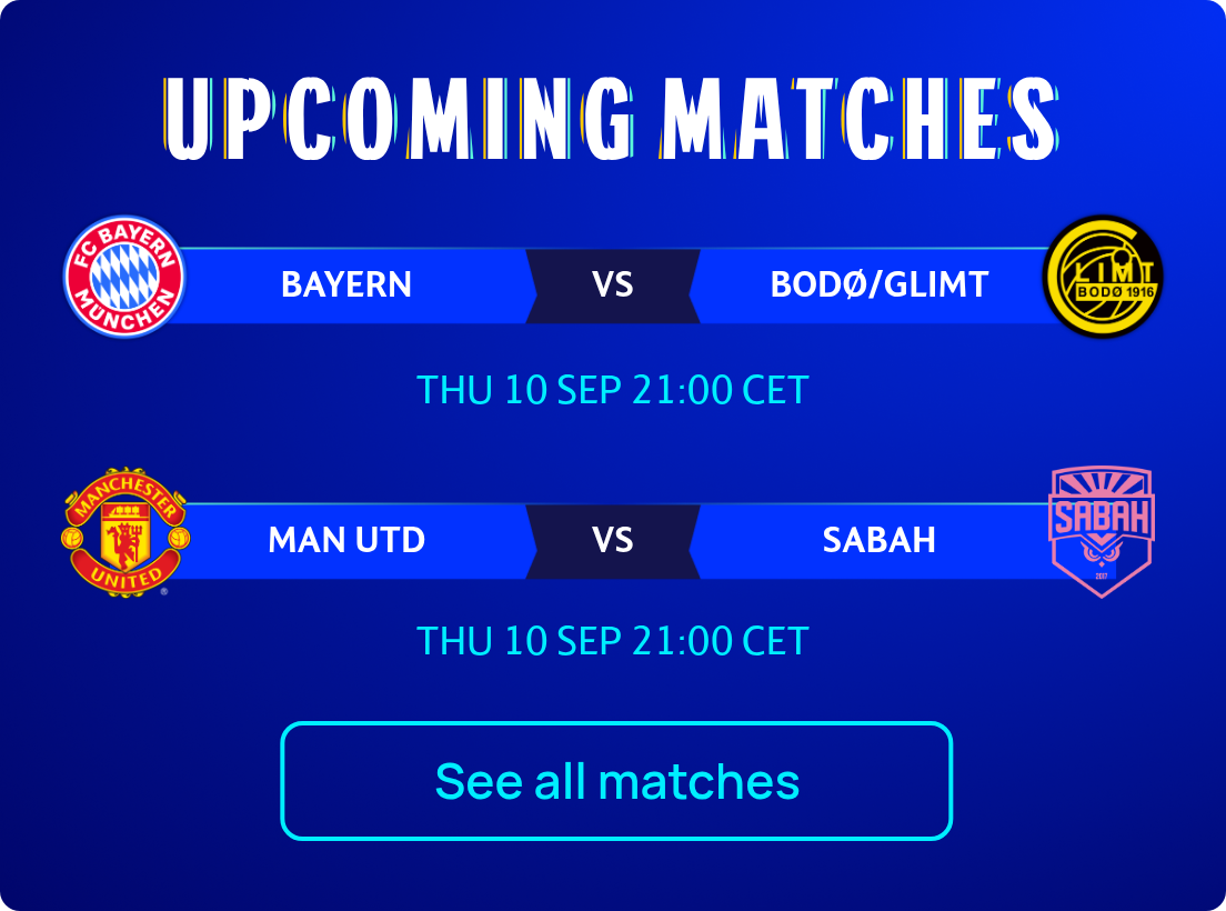 Upcoming matches