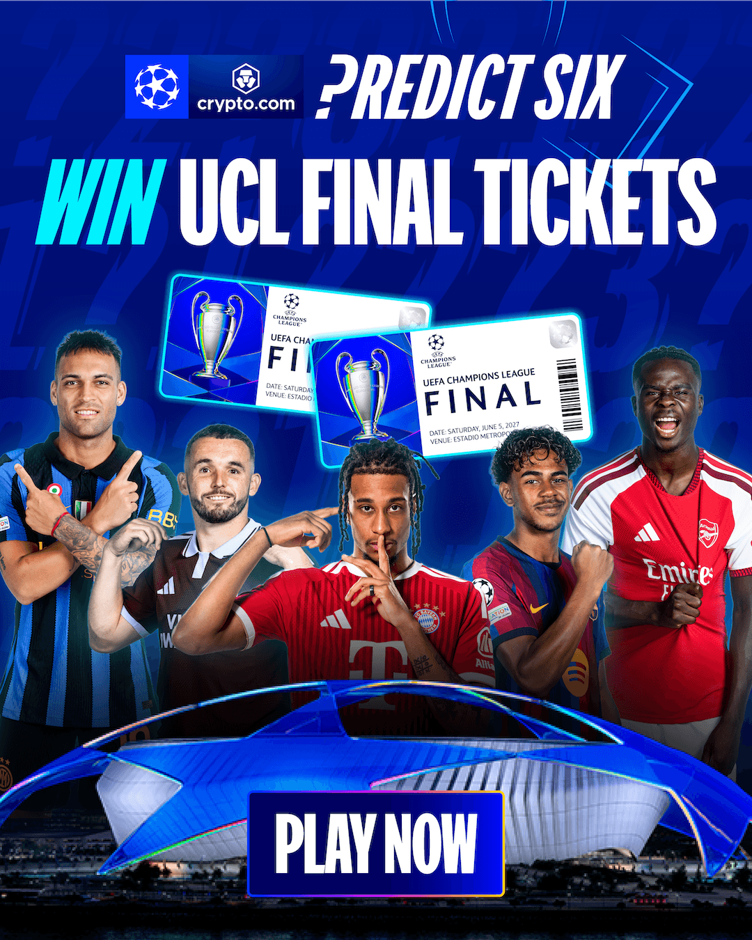 Win UCL final tickets