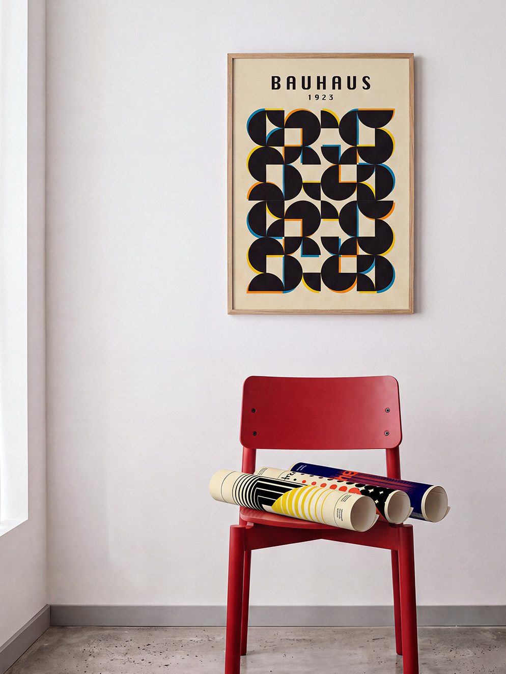 Domowa galeria w stylu Bauhaus
