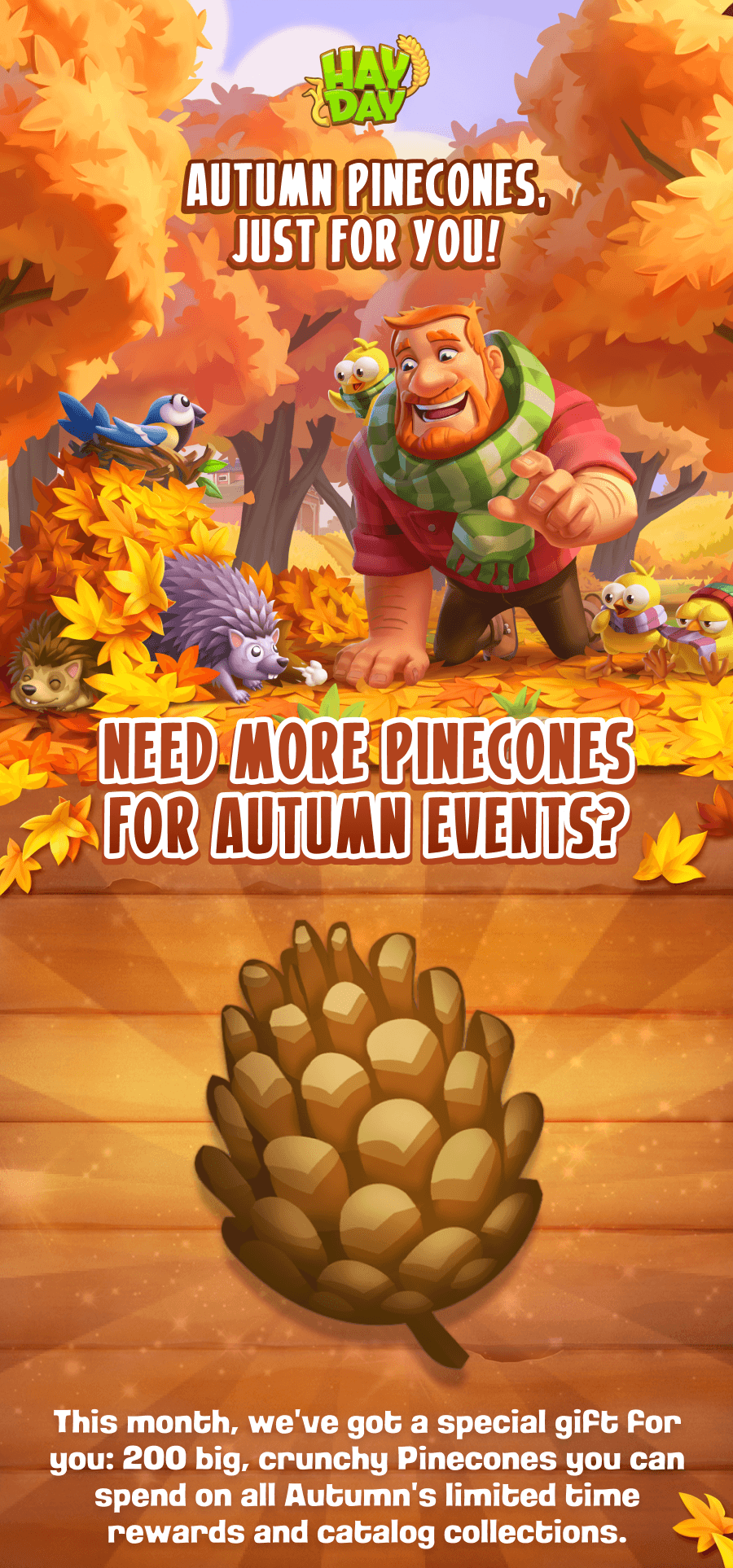 Need more Pinecones for Autumn events?
