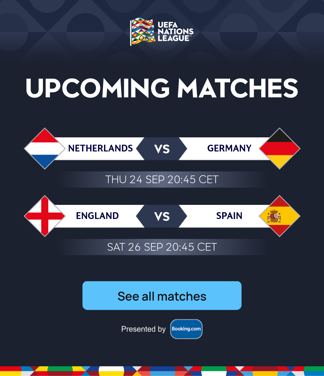 Upcoming matches