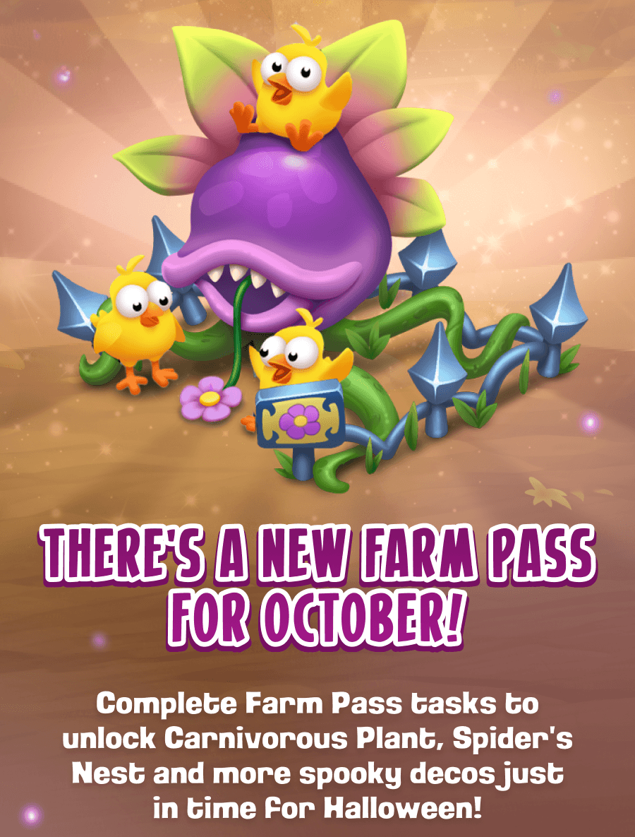 There's a new Farm Pass for October!
