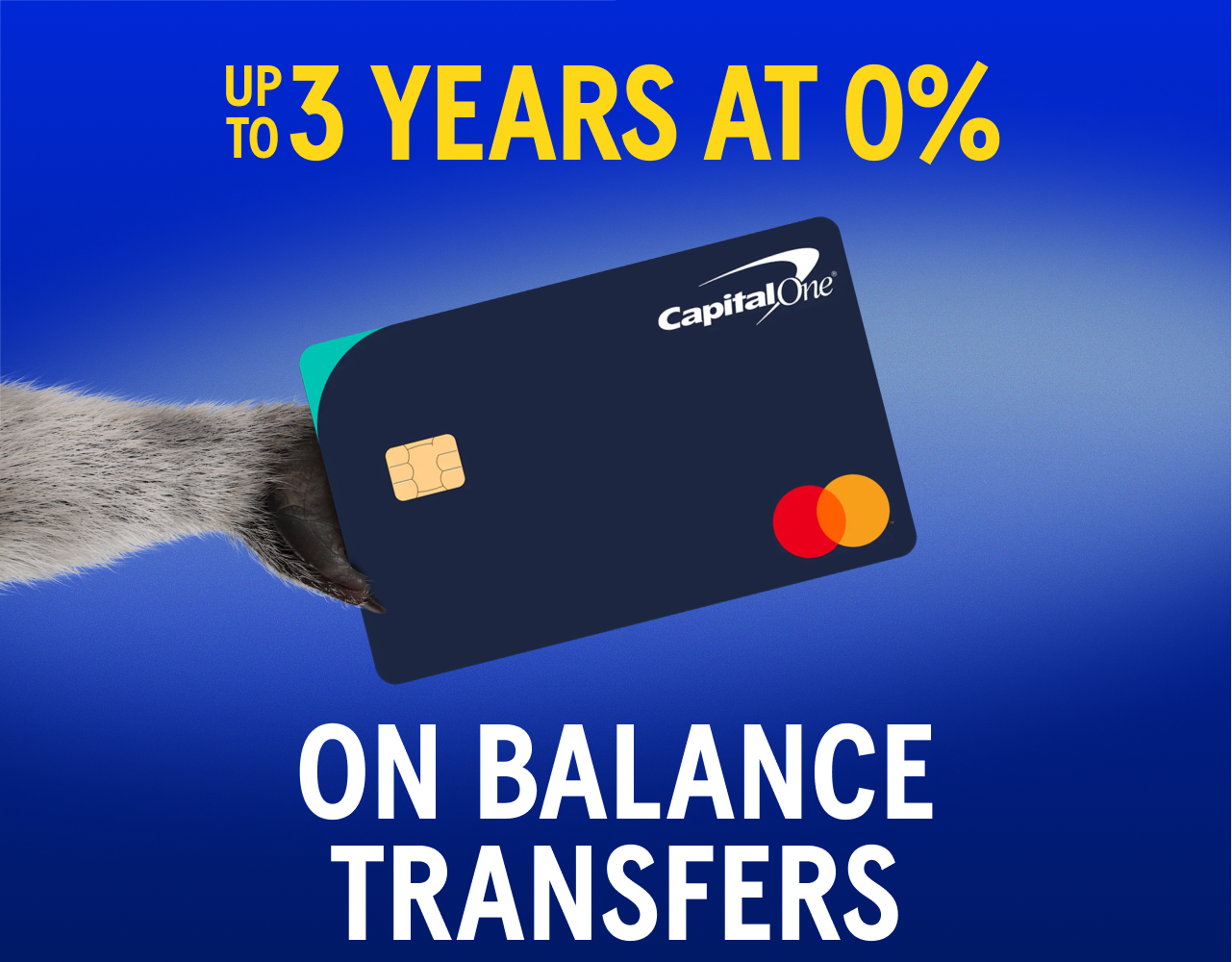 Up to 3 years at 0% on balance transfers