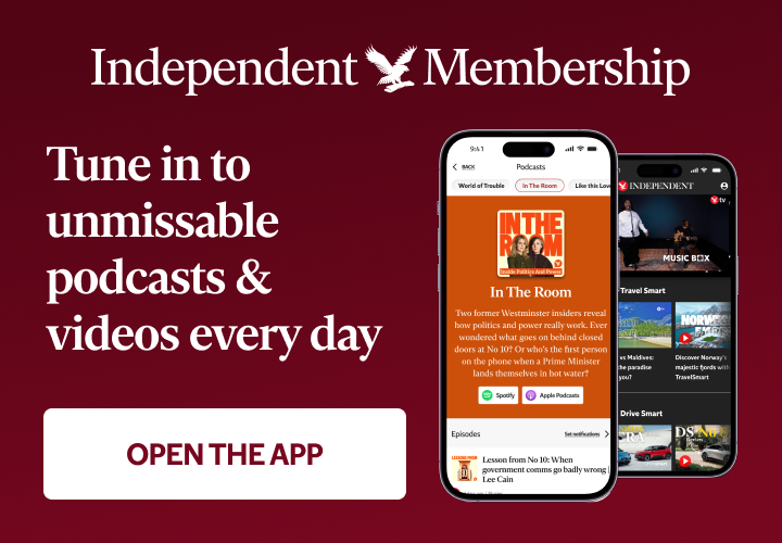 Podcasts and videos in the Independent app