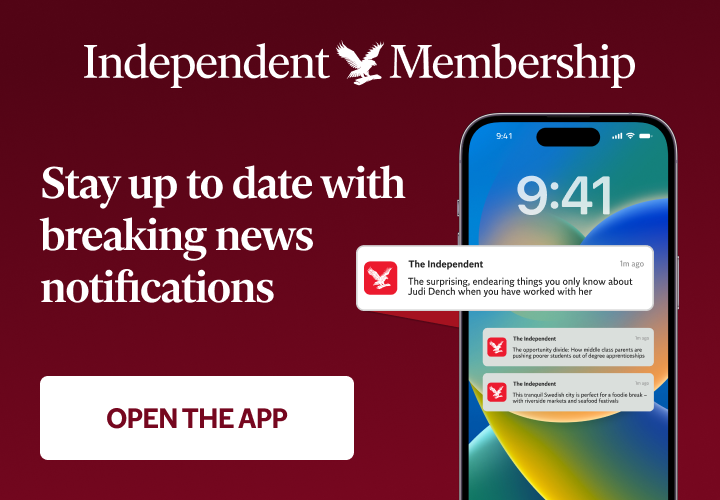 Breaking new notifications in the Independent app