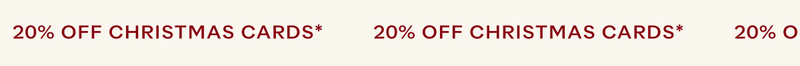 20% off Christmas Cards
