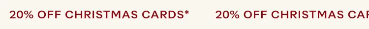 20% off Christmas Cards