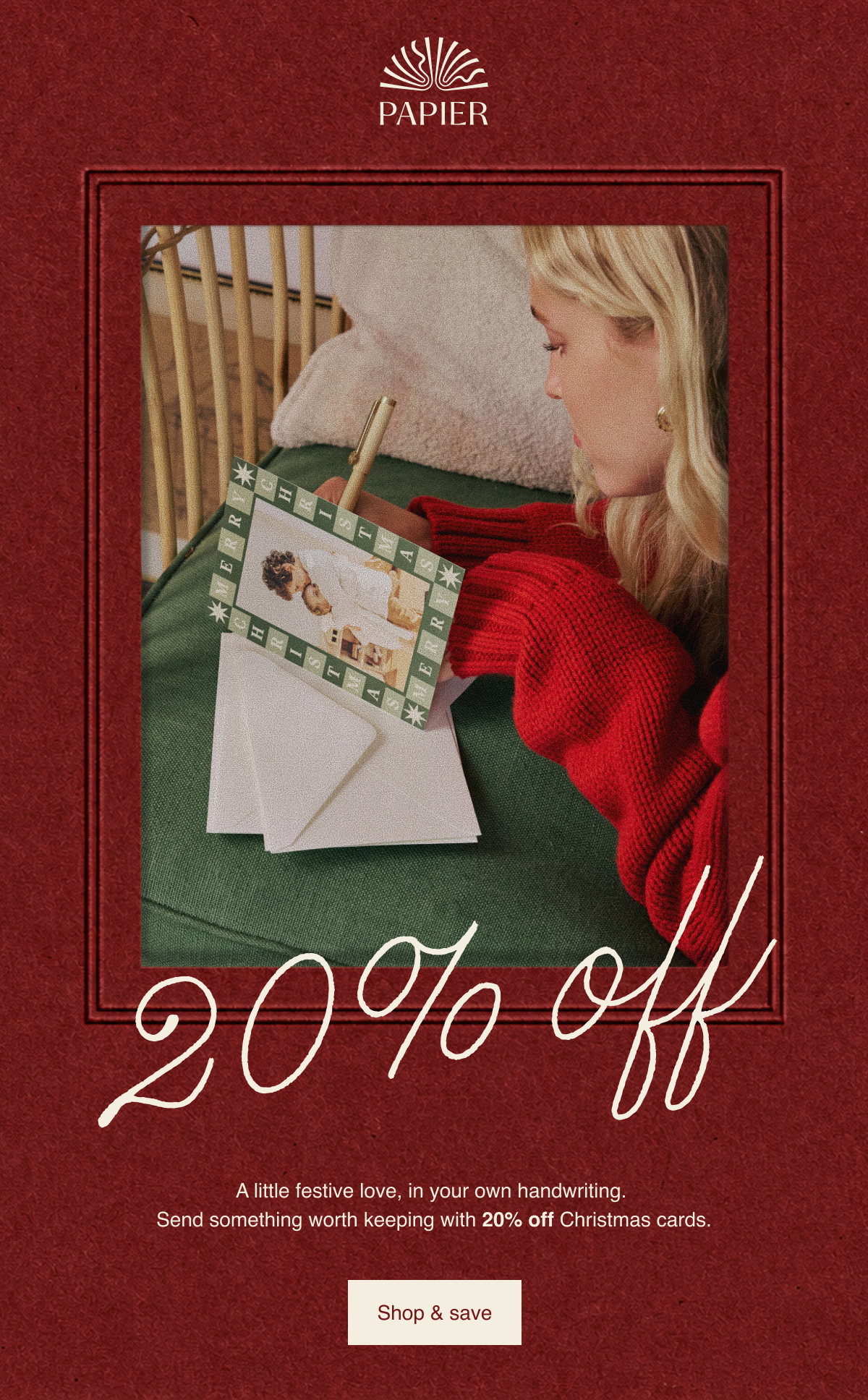 20% off Christmas Cards
