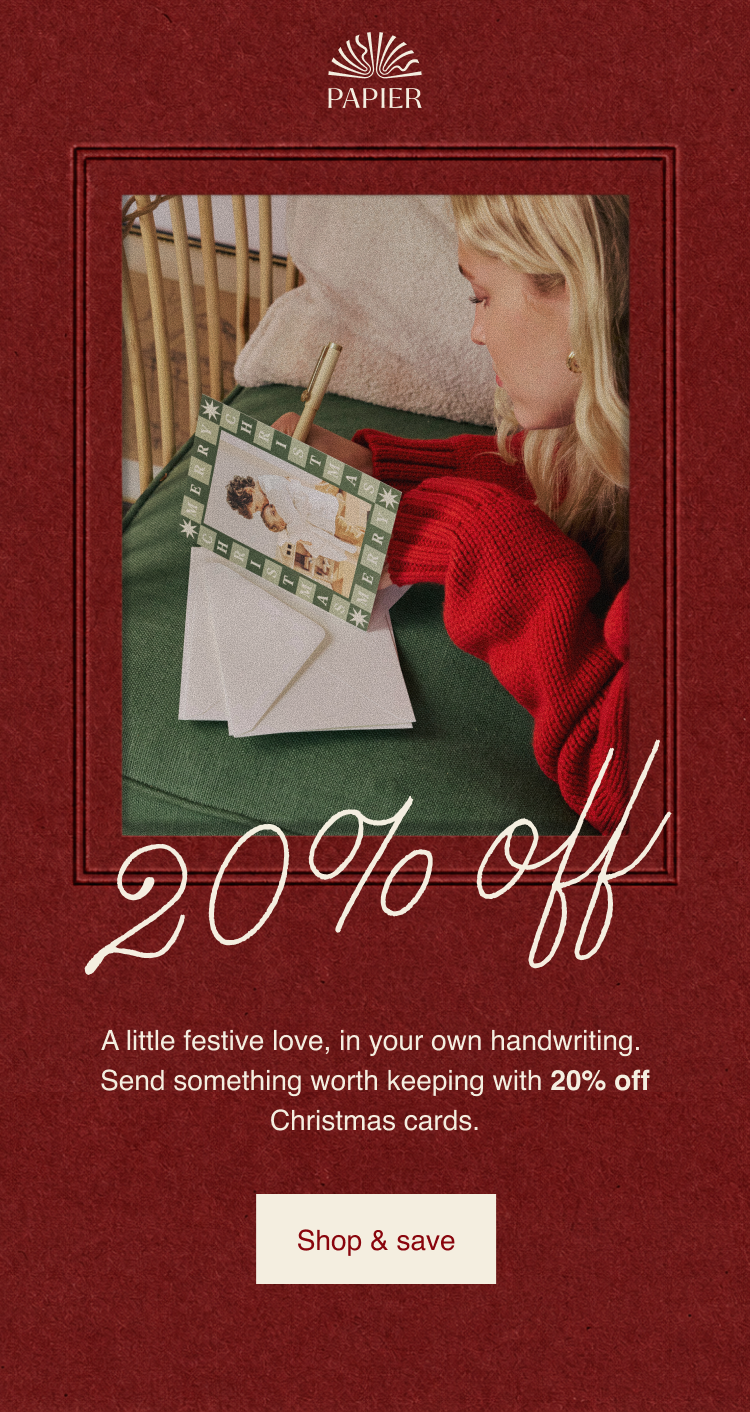 20% off Christmas Cards