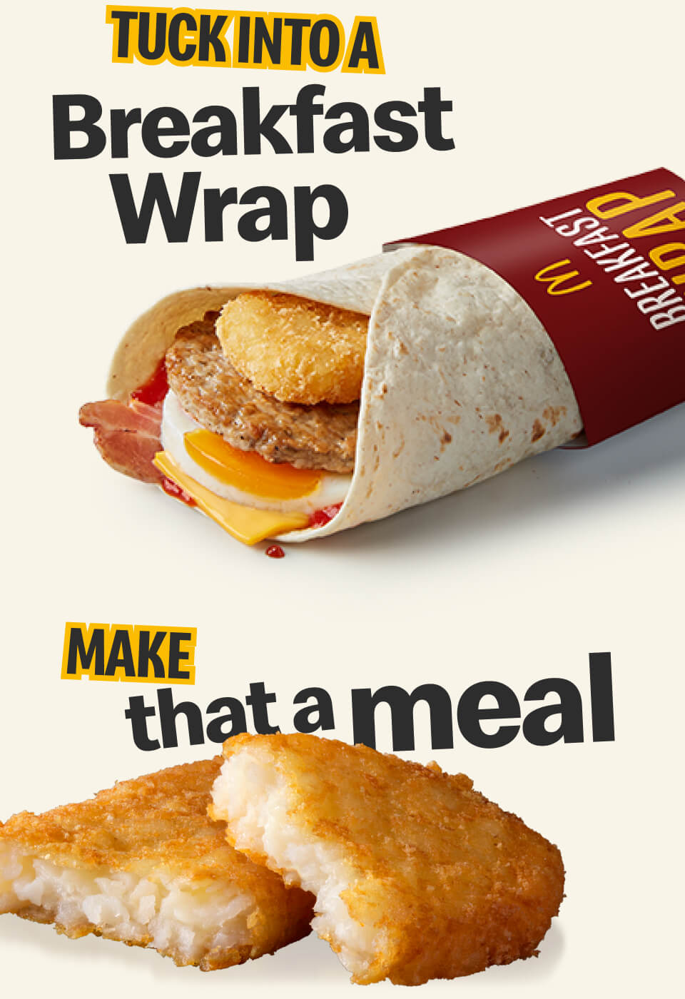 Tuck into a breakfast wrap | Make that a meal