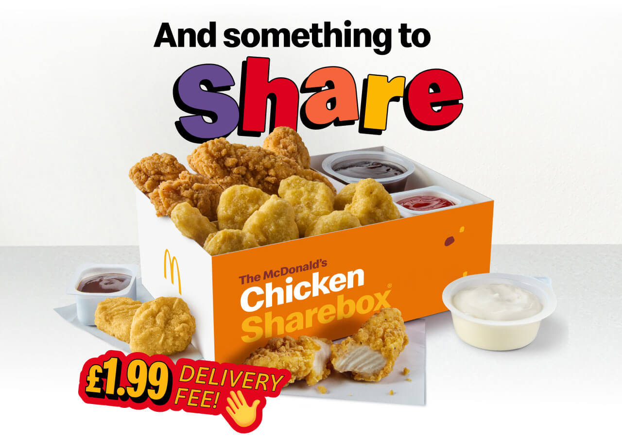 And something to share | The McDonald's Chicken Sharebox® | £1.99 delivery fee!