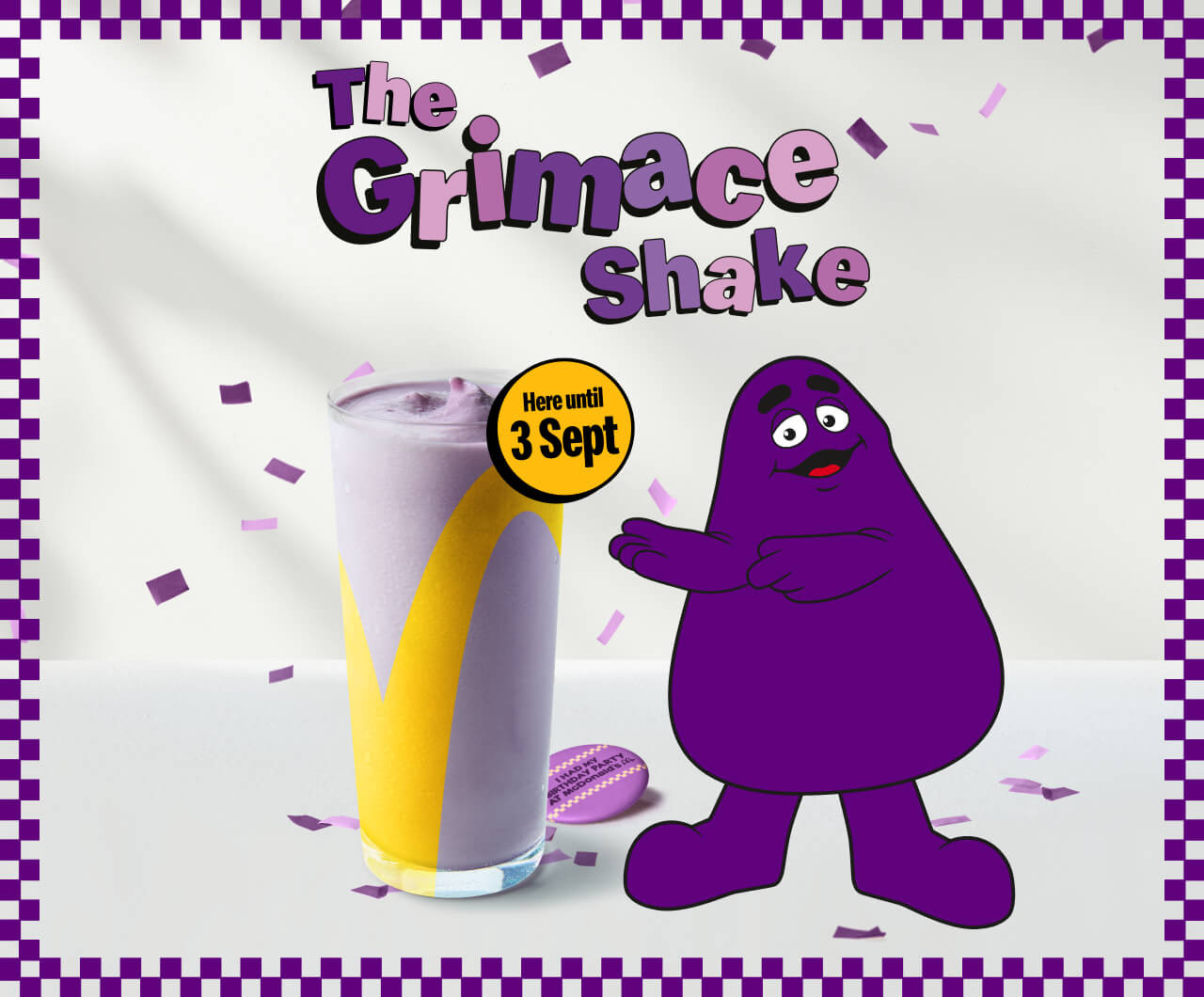 The Grimace Shake | Here until 3 Sept