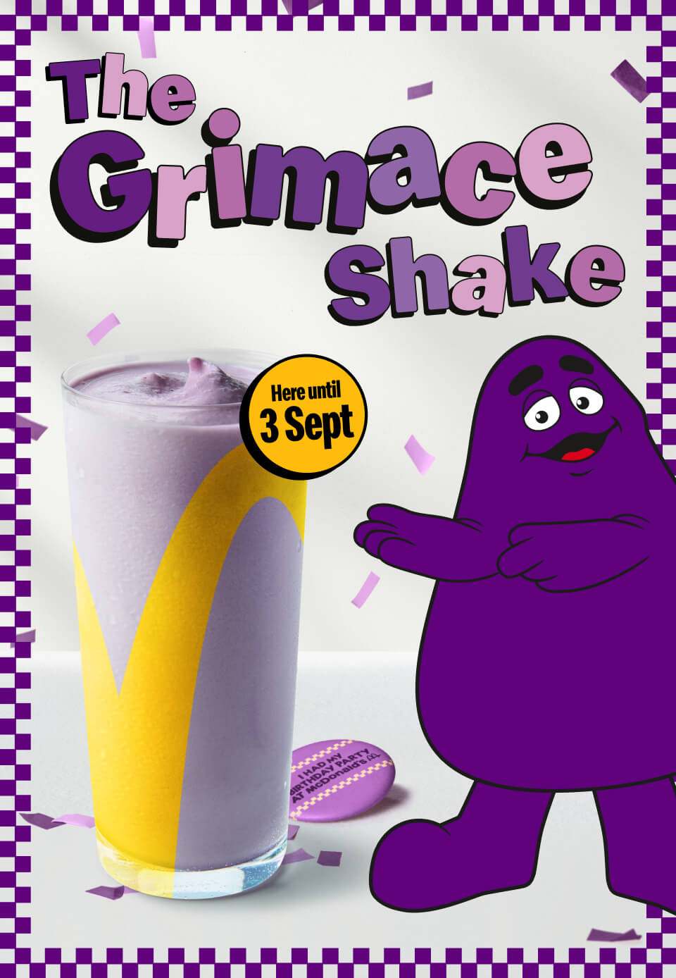 The Grimace Shake | Here until 3 Sept
